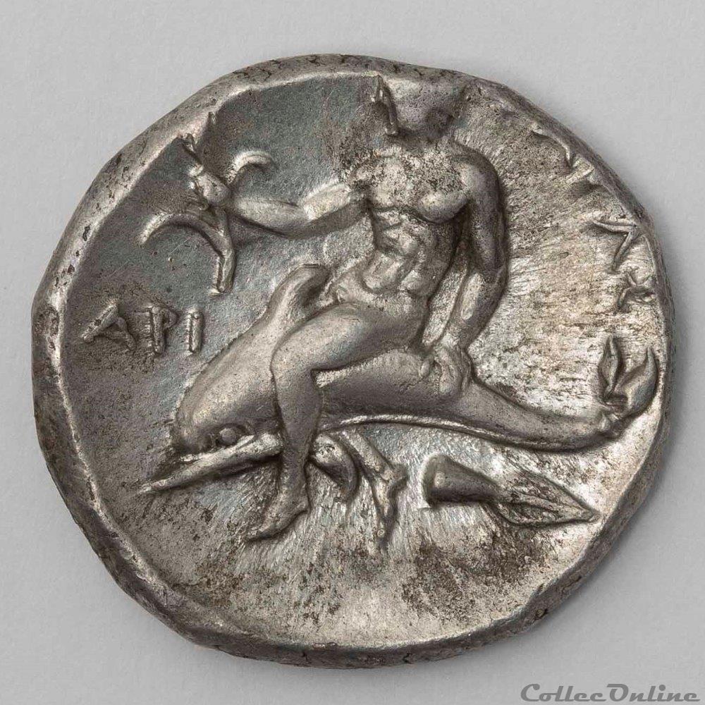Tarente monnaie antique av jc ap grecque tarente