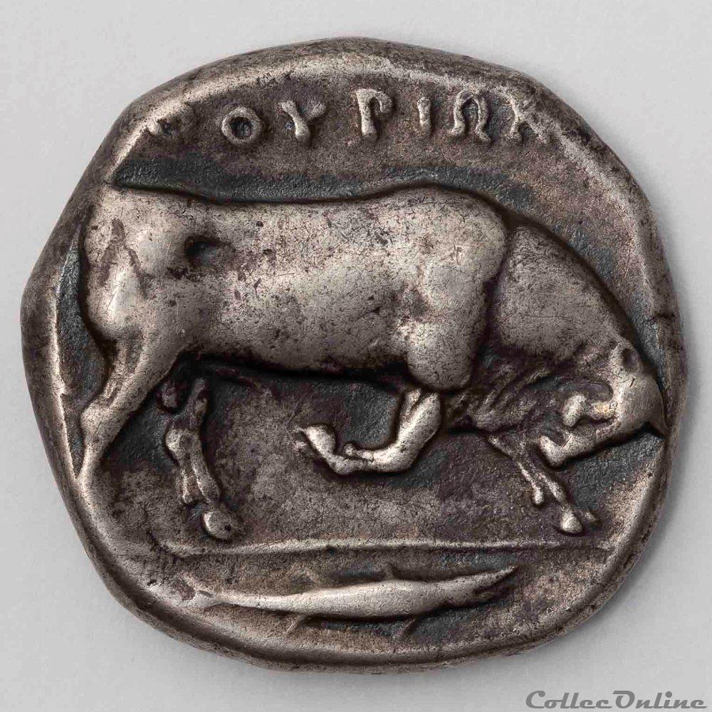 Thourioi monnaie antique av jc a ap grecque thourioi