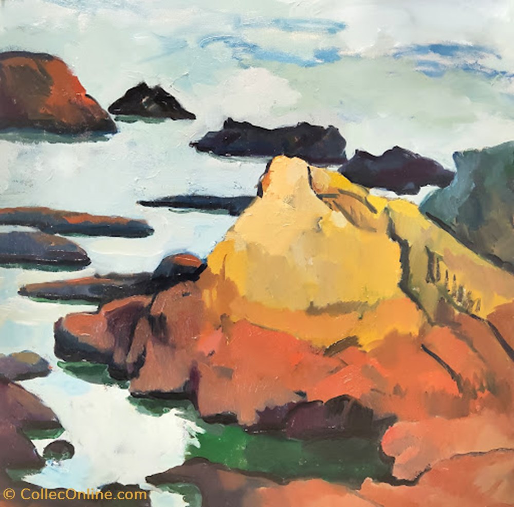 Rocher rouge, jaune (Red, gold Rock) nft art rocher rouge jaune red gold rock