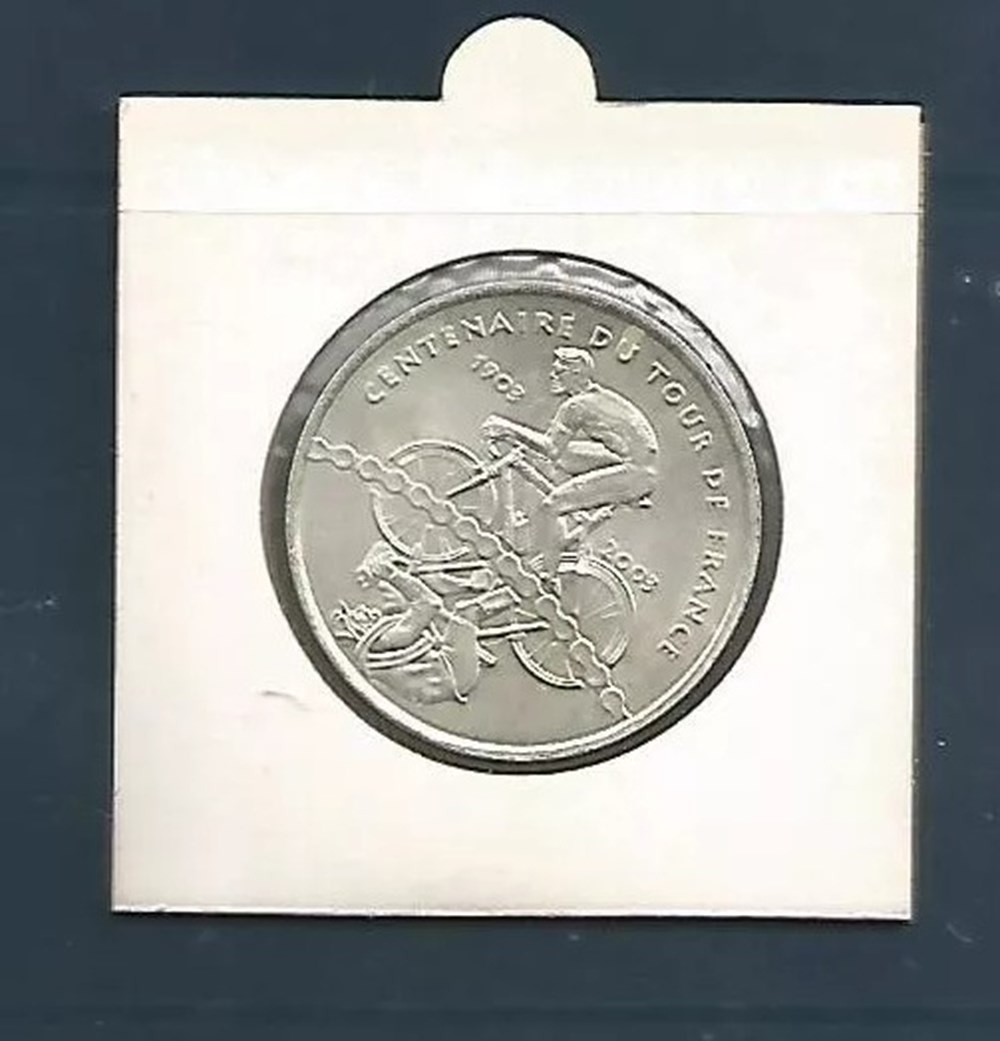 SPORT VÉLO QUARTER EURO COIN ARGENT 100 ANS TOUR DE FRANCE - GRADING 2 monnaies euros sport velo quarter euro coin argent 100 ans tour de france grading