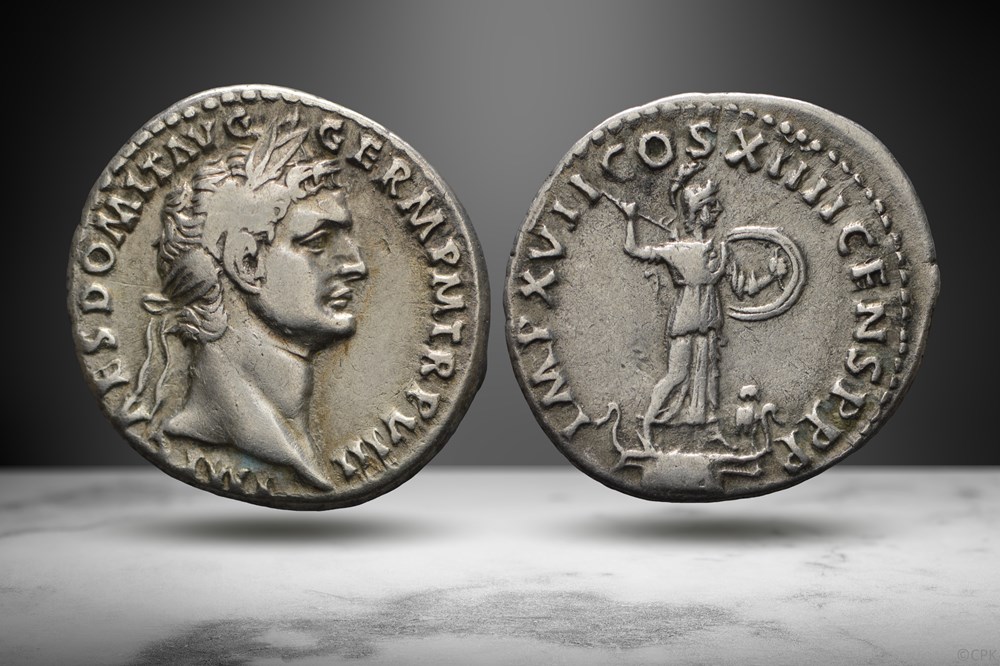 Domitian AR Denarius (Minerva/owl, RIC II 657) coins ancient to romans imperial and republican domitian ar denarius minerva owl ric ii 657