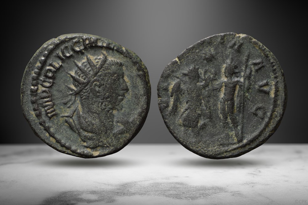 Gallienus BI Antoninianus (VICTORIA AVG, RIC V 450a) coins ancient romans imperial and republican gallienus bi antoninianus victoria avg ric v 450a