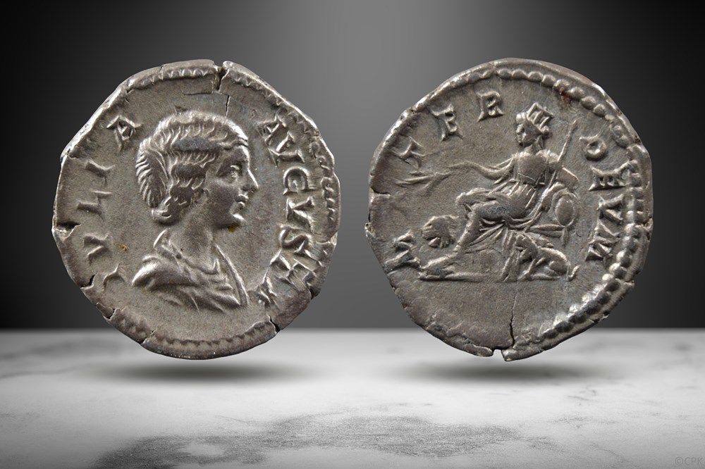 Julia Domna AR Denarius (MATER DEVM, RIC IV 564) coins ancient to romans imperial and republican julia domna ar denarius mater devm ric iv 564