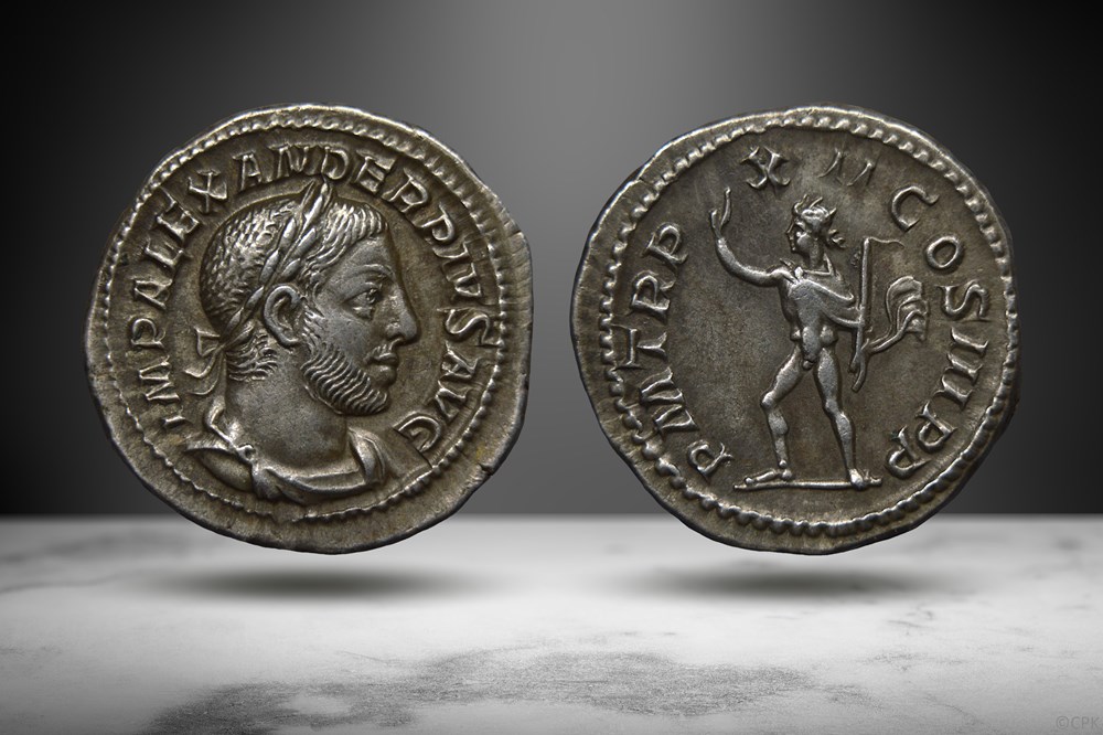 Severus Alexander AR Denarius (Sol, RIC IV 120) coins ancient to romans imperial republican severus alexander ar denarius sol ric iv 120