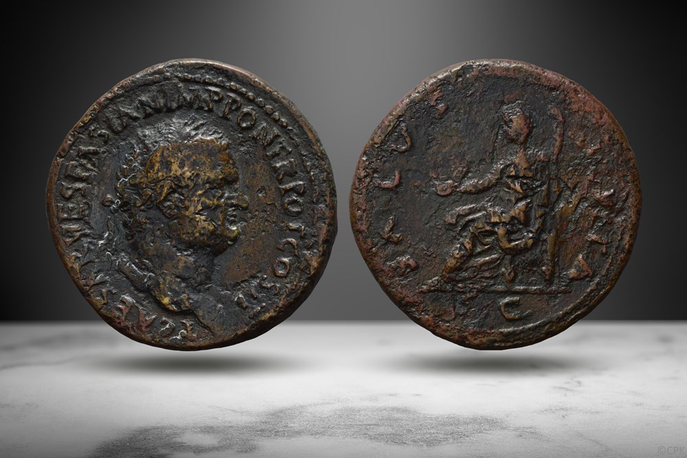 Titus AE Sestertius (SALVS AVGVSTA, RIC II.1 459 - this coin) coins ancient to romans imperial and republican titus ae sestertius salvs avgvsta ric ii 1 459 this coin