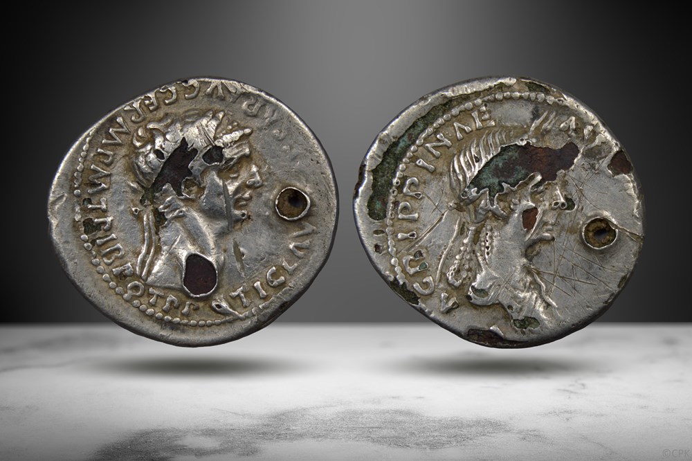 Claudius Denarius (Claudius/Agrippina, RIC I 81) coins ancient to romans imperial and republican claudius denarius claudius agrippina ric i 81