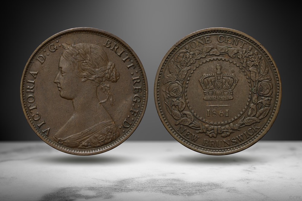 British Canada, New Brunswick 1861 Cent (Numista 14468) coins world british canada new brunswick 1861 cent numista 14468