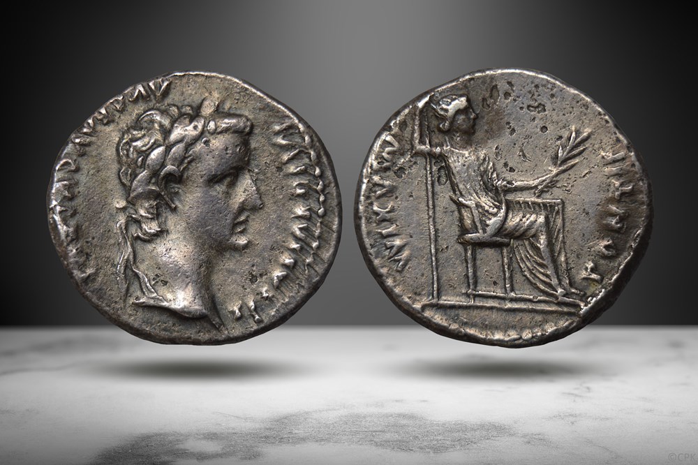 Tiberius AR Denarius (PONTIF MAXIM, RIC I 26) coins ancient to romans imperial and republican tiberius ar denarius pontif maxim ric i 26