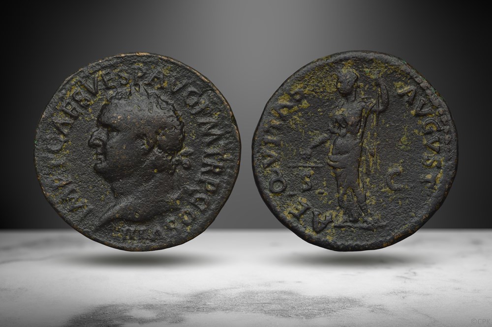 Titus AE As (AEQVITAS AVGVST, RIC II.1 215) coins ancient to romans imperial and republican titus ae as aeqvitas avgvst ric ii 1 215