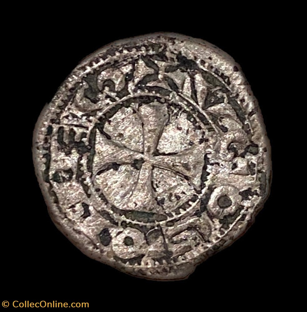 LANGUEDOC - COMTÉ DE RODEZ - HUGUES II et HUGUES III Obole monnaie france feodale languedoc comte de rodez hugues ii et hugues iii obole