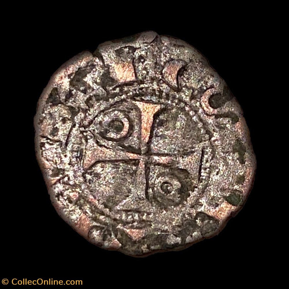 LIMOUSIN - VICOMTÉ DE TURENNE - RAYMOND VI, RAYMOND VII PUIS MARGUERITE ET BERNARD Obole monnaie france feodale limousin vicomte de turenne raymond vi raymond vii puis marguerite et bernard obole