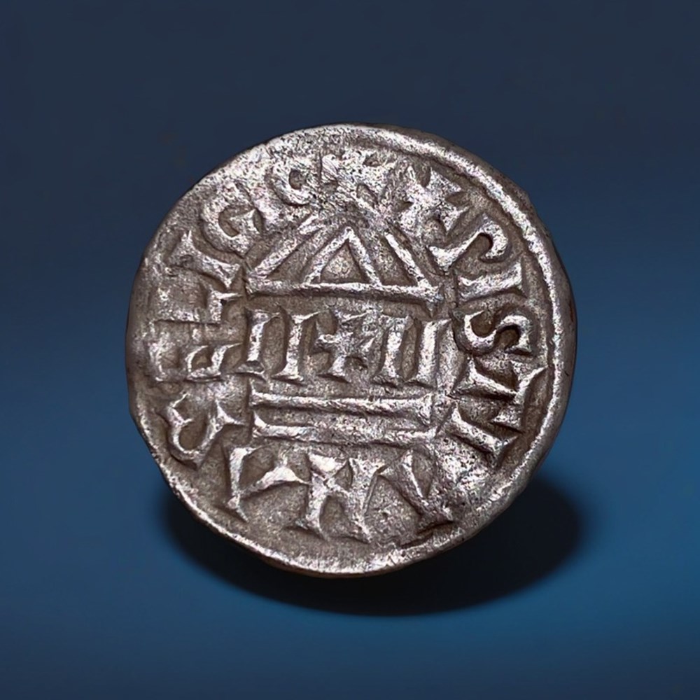 LOUIS I LE PIEUX, DENIER A LA LEGENDE CHRETIENNE monnaies europe medievale france carolingiennes louis i le pieux denier a la legende chretienne