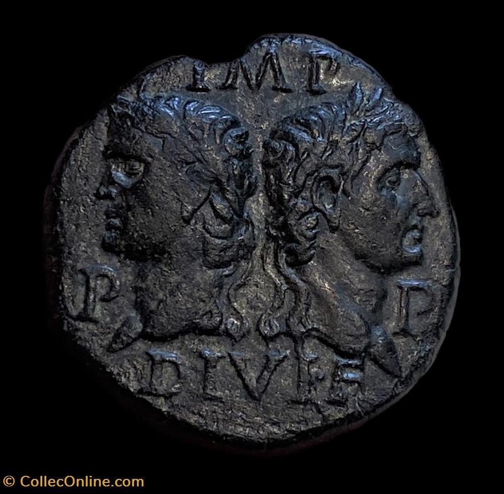 DUPONDIUS DE NIMES TYPE IIII monnaies antiquite av jc a ap romaines republicaines imperiales dupondius de nimes type iiii
