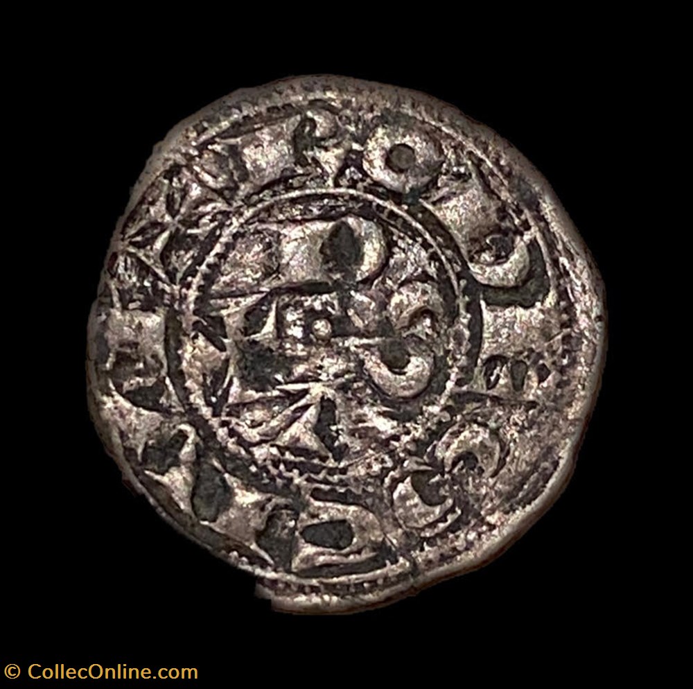 LANGUEDOC - COMTÉ DE RODEZ - HUGUES II et HUGUES III Obole monnaie france feodale languedoc comte de rodez hugues ii et hugues iii obole