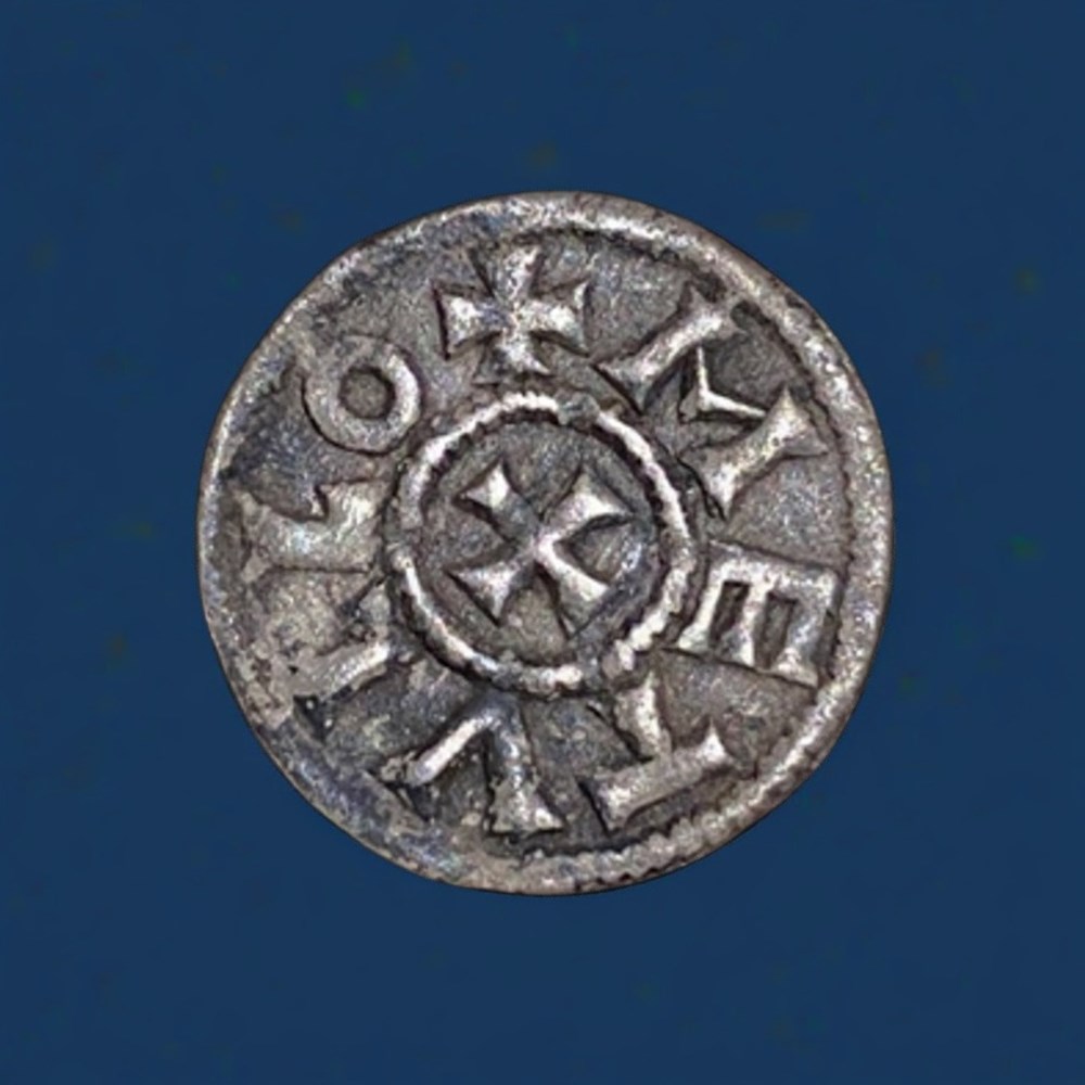 CHARLES II LE CHAUVE, OBOLE monnaies europe medievale france carolingiennes charles ii le chauve obole
