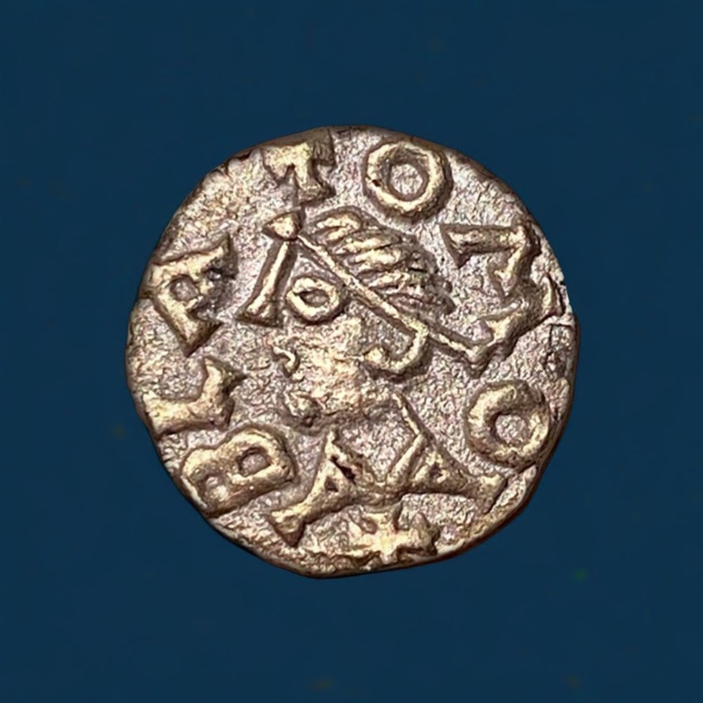monnaies europe medievale a france merovingiennes triens or blond 87