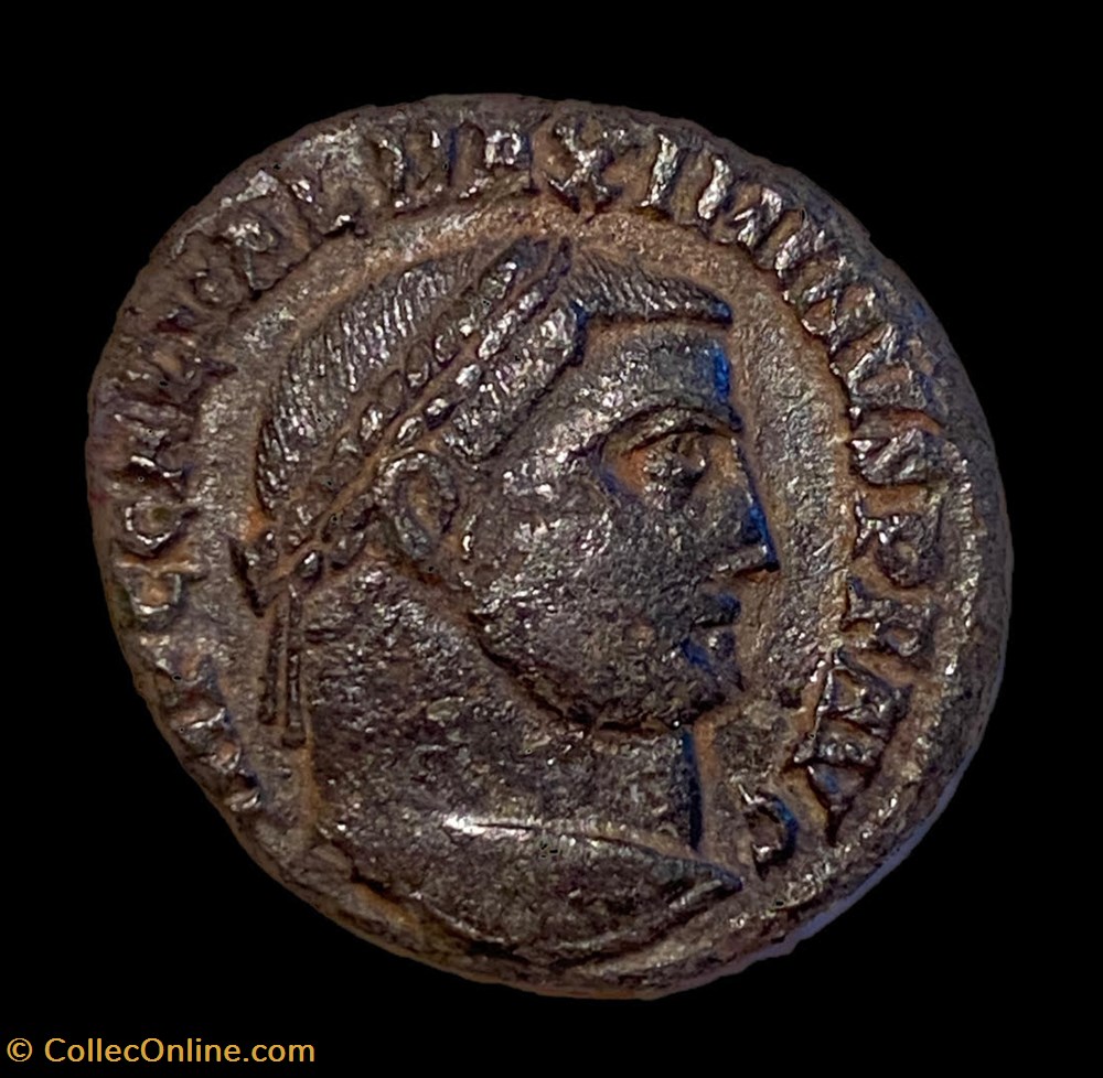 MAXIMIN II DAIA (FOLLIS OU NUMMUS) monnaie antique av jc ap romaine republicaine imperiale maximin ii daia follis ou nummus