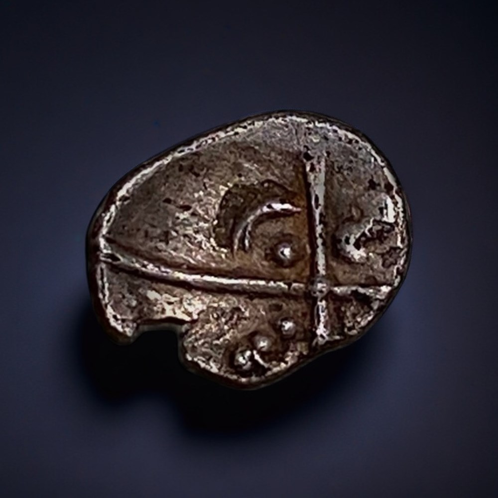 monnaies antiques celtes sotiates obole a la tete bouclee du cause