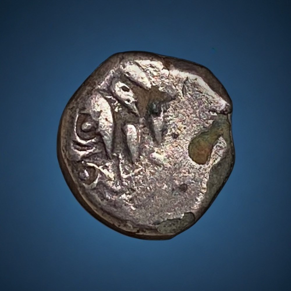 VOLQUES TECTOSAGES (REGION DE TOULOUSE) Drachme " à la tête cubiste" , monnaie fourrée monnaies antiques celtes volques tectosages region de toulouse drachme a la tete cubiste monnaie fourree