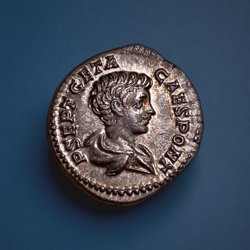 GETA, DENIER monnaies antiques romaines imperiales republicaines geta denier