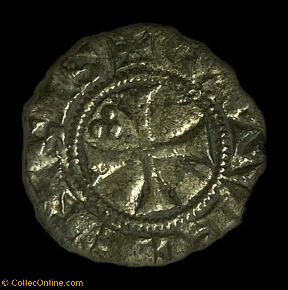 LANGUEDOC - ÉVÊCHÉ DE CAHORS - GUILLAUME DE CARDAILLAC OBOLE monnaie france feodale languedoc eveche de cahors guillaume de cardaillac obole