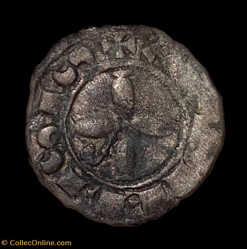 LANGUEDOC - VICOMTÉ D'ALBI - RAYMOND VII ET L'ÉVÊQUE DURAND OU BERNARD DE CASTENET Denier monnaie france feodale languedoc vicomte albi raymond vii et eveque durand ou bernard de castenet denier