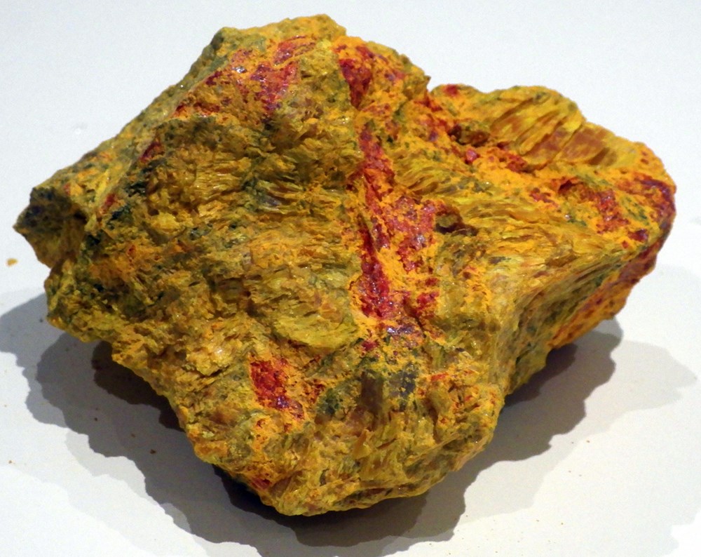 Orpiment avec Réalgar 3 mineraux meteorites arsenic orpiment avec realgar