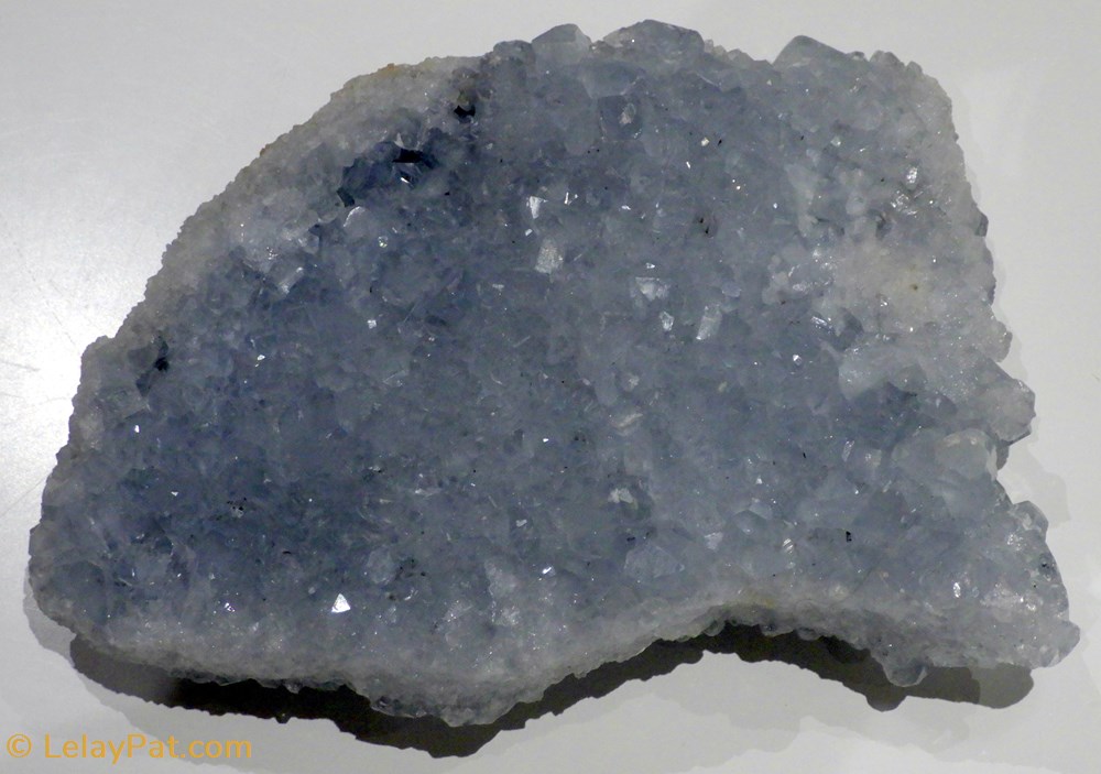 Célestite (plaque) mineraux meteorites celestine celestite plaque