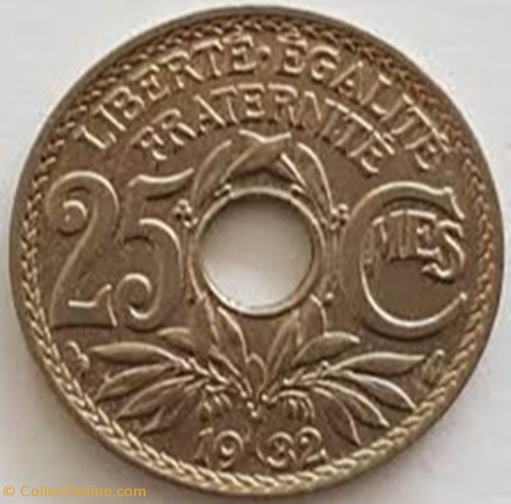 25 cts Lindauer 1932 monnaies monde france 25 cts lindauer 1932