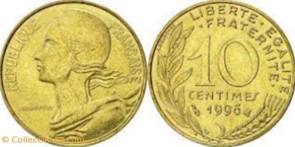 monnaies monde france 10 centimes marianne 1996