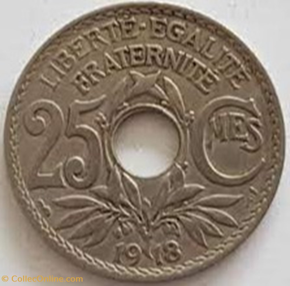 25 cts lindauer 1918 monnaies monde france 25 cts lindauer 1918