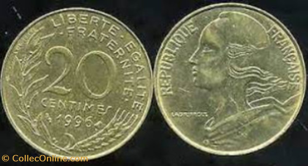 20 cts Marianne 1996 monnaies monde france 20 cts marianne 1996