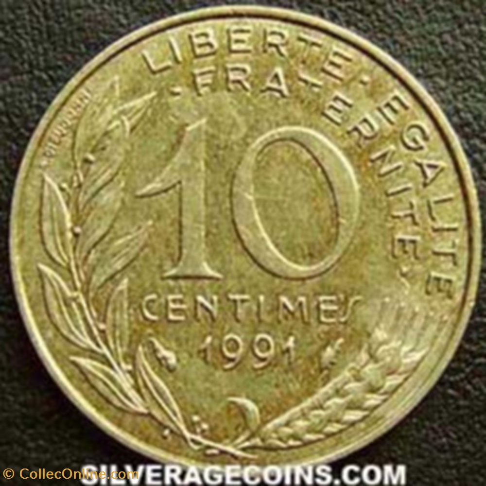 10 cts France 1991 monnaies 10 cts france 1991