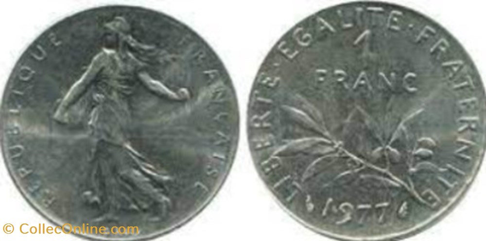 1 franc 1977 semeuse monnaies monde france 1 franc 1977 semeuse