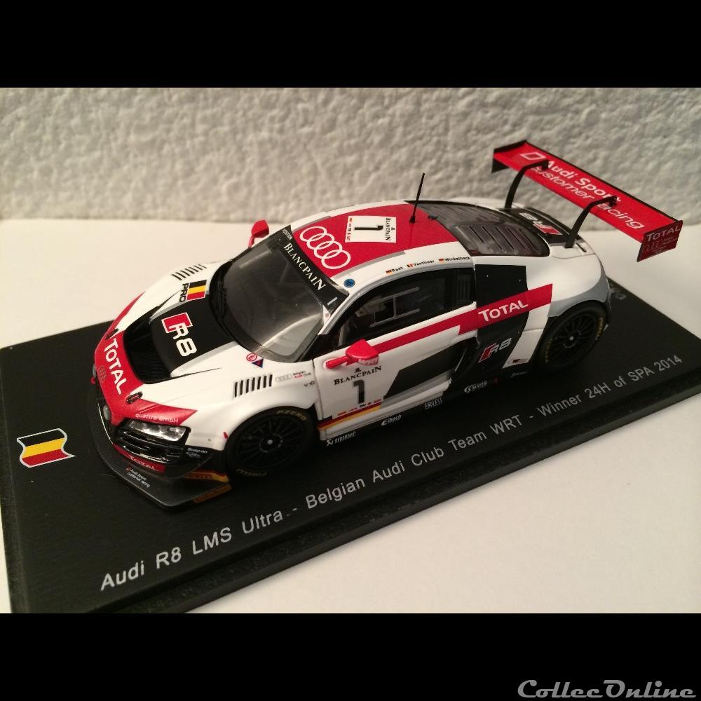 AUDI R8 LMS ULTRA WRT - 24h SPA 2014 3 modele reduit voiture audi r8 lms ultra wrt 24h spa 2014