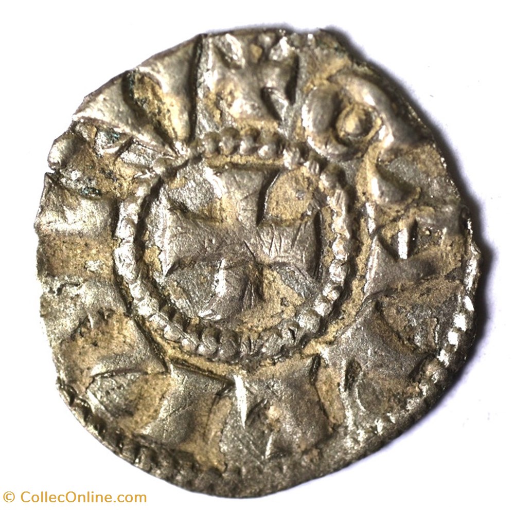 Lyonnais Archevêché de Lyon Denier anonyme monnaies europe medievale france feodales lyonnais archeveche de lyon denier anonyme