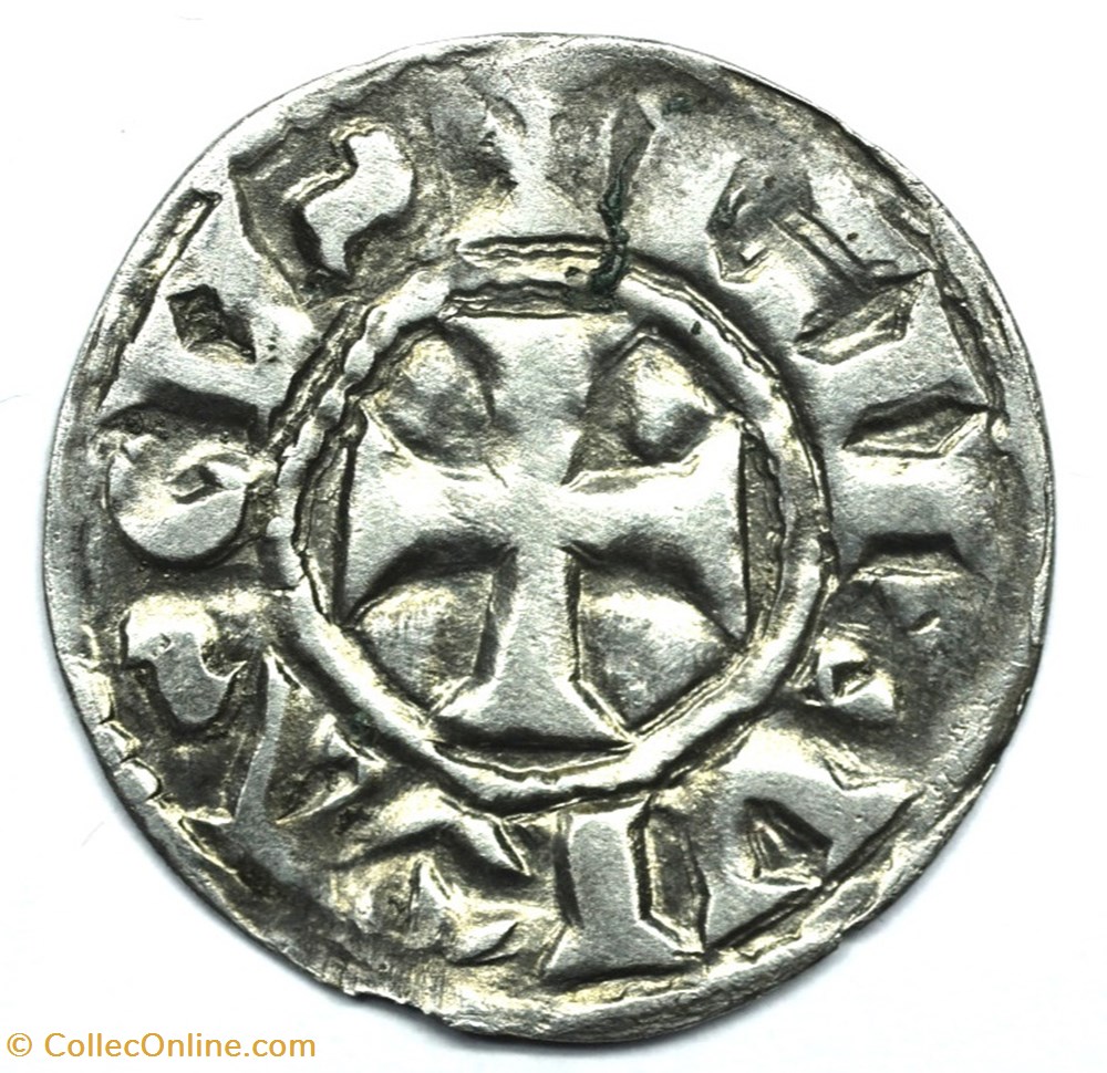 monnaies europe medievale france feodales limousin limoges denier anonyme au type eudes