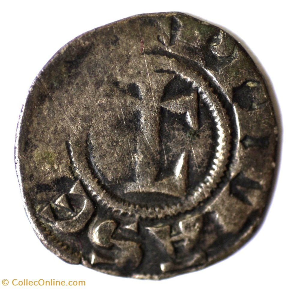 monnaies europe medievale france feodales lyonnais archeveche de lyon obole anonyme