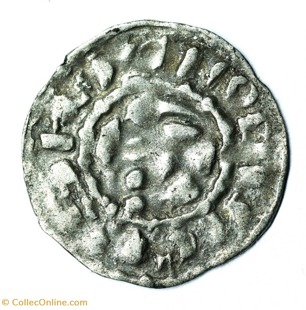 Nivernais Nevers Obole immobilisé au nom de Louis IV d'Outremer monnaies europe medievale france feodales nivernais nevers obole immobilise au nom de louis iv outremer