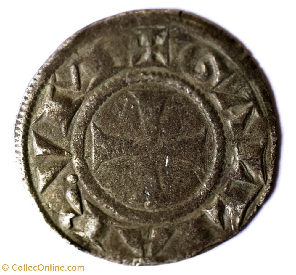 monnaies europe medievale france feodales lyonnais archeveche de lyon denier anonyme