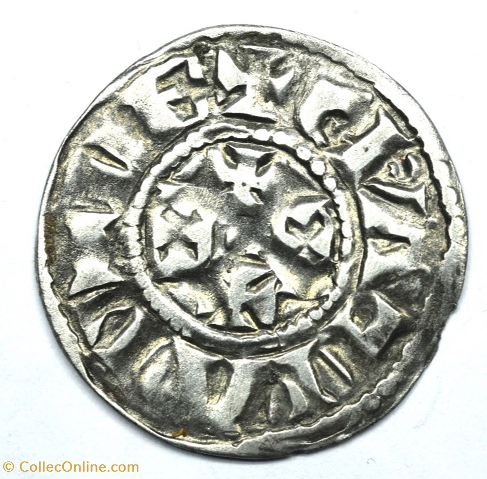 monnaies europe medievale france feodales limousin limoges denier anonyme au type eudes