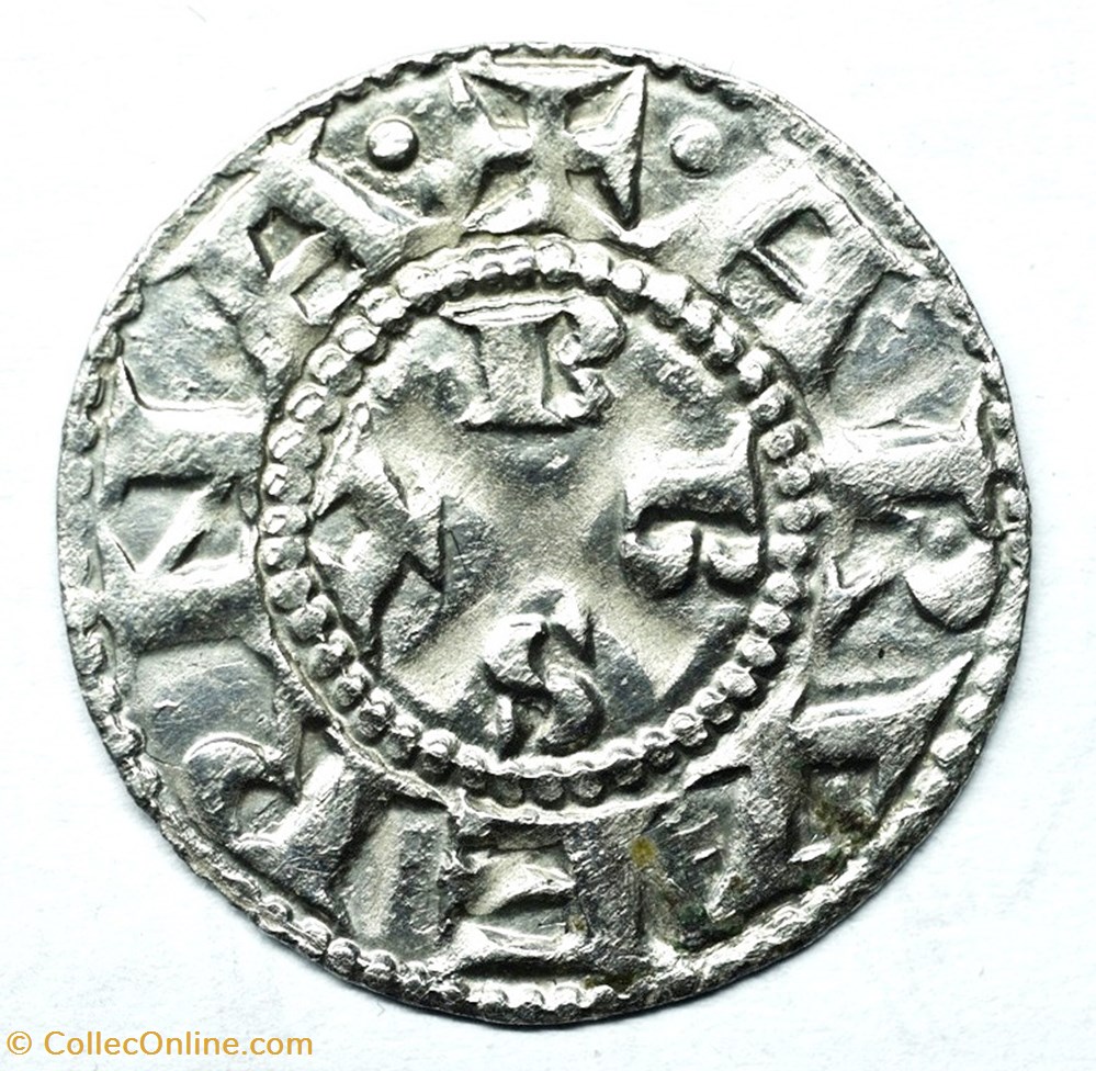 Auvergne Clermont Denier anonyme Evêché de clermont monnaies europe medievale france feodales auvergne clermont denier anonyme eveche de clermont