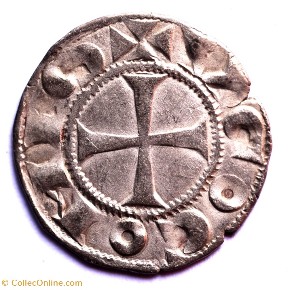 La Marche Comté de la Marche Denier Hugues IX et Hugues X monnaies europe medievale france feodales la marche comte de la marche denier hugues ix et hugues x
