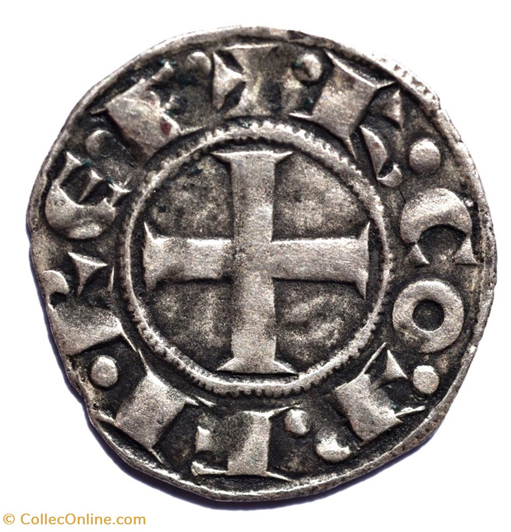 Provence Comté de Provence Denier Charles I d'Anjou monnaies europe medievale france feodales provence comte de provence denier charles i anjou
