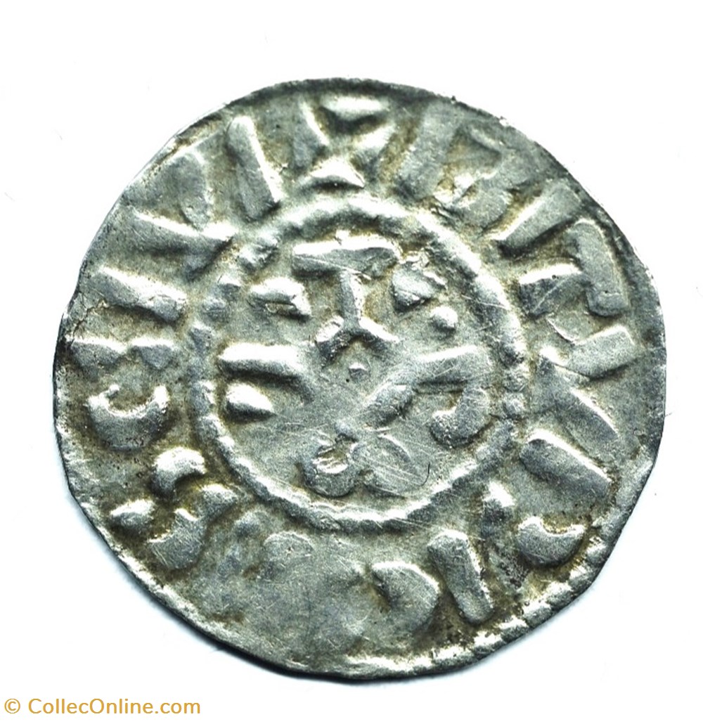 Berry Bourges Denier Charles III le Simple monnaies europe medievale france feodales berry bourges denier charles iii le simple
