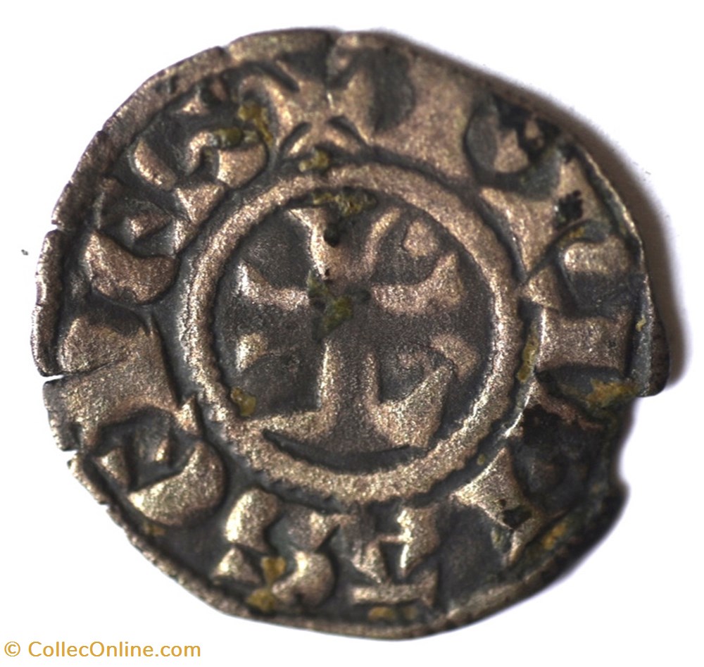 Lyonnais Archevêché de Lyon Denier anonyme monnaies europe medievale france feodales lyonnais archeveche de lyon denier anonyme