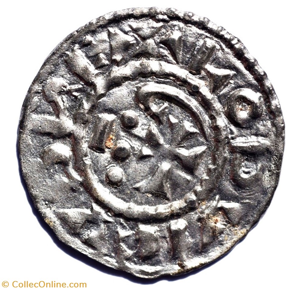 Nivernais Nevers Denier imitation en étain au nom de Louis IV d'Outremer monnaies europe medievale france feodales nivernais nevers denier imitation en etain au nom de louis iv outremer