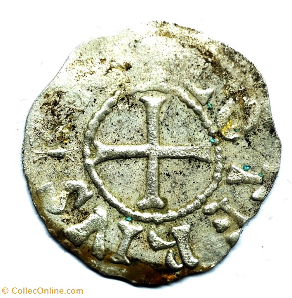Berry Bourges Denier Lothaire II monnaies europe medievale france feodales berry bourges denier lothaire ii