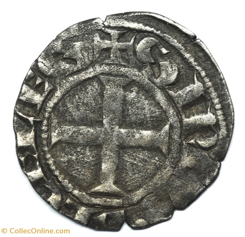 monnaies europe medievale france feodales berry celles sur cher denier robert ii de courtenay