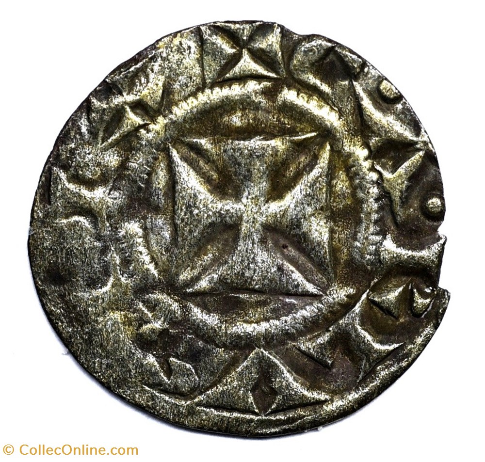 Poitou Comté de Poitiers Obole anonyme monnaies europe medievale france feodales poitou comte de poitiers obole anonyme
